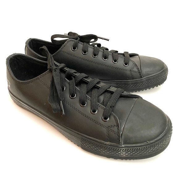 non slip black sneakers womens